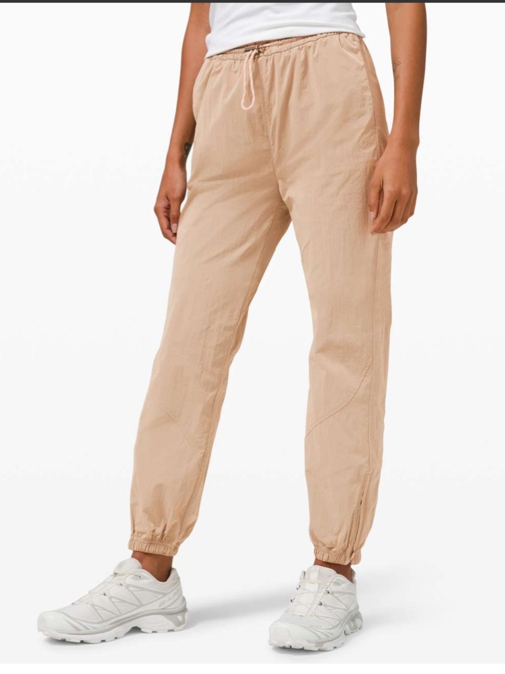 Lululemon Taupe Women's Drawstring track Pants - size 10